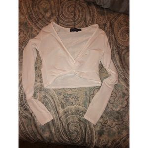Twist front crop top